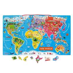 JANOD Magnetická Mapa světa v angličtině 2