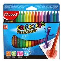 MAPED Trojhranné plastové pastely Color'Peps PlastiClean 18ks 2