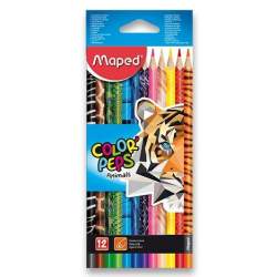 MAPED Pastelky trojboké Color'Peps Animals 12ks 2