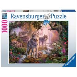 RAVENSBURGER Puzzle Vlčí rodina v létě 1000 dílků