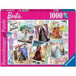 RAVENSBURGER Puzzle Barbie: Kolem světa 1000 dílků
