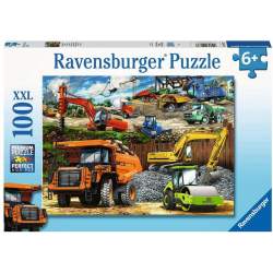 RAVENSBURGER Puzzle Stavební stroje XXL 100 dílků