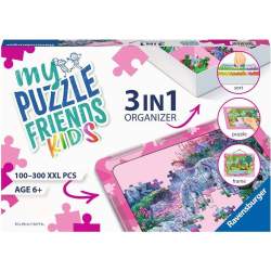 RAVENSBURGER Sada pro skládání puzzle My Puzzle Friends Kids 3v1 růžová 2