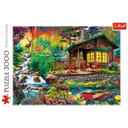TREFL Puzzle Chata v lesích 3000 dílků 2