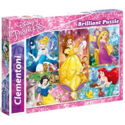 CLEMENTONI Brilliant puzzle Disney princezny: Pohádkové světy 104 dílků 2