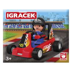 Igráček Závodník s červenou motokárou 2