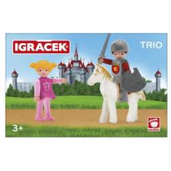 Igráček Trio Princezna, rytíř a bílý kůň 2