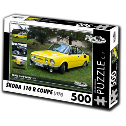 RETRO-AUTA Puzzle č. 1 Škoda 110 R Coupe (1974) 500 dílků 2