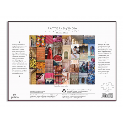GALISON Puzzle Vzory Indie: Cesta barvami, textiliemi a živostí Rádžasthánu 1000 dílků
