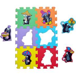 Pěnové puzzle Krtek - 6x jinak (15x15)