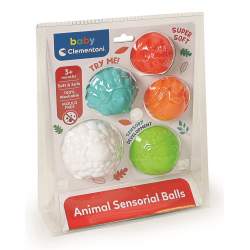 CLEMENTONI BABY Senzorické zvířátkové měkké míčky 5 ks 2