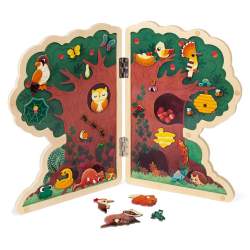 JANOD Magnetická hračka Strom s lesními zvířaty
