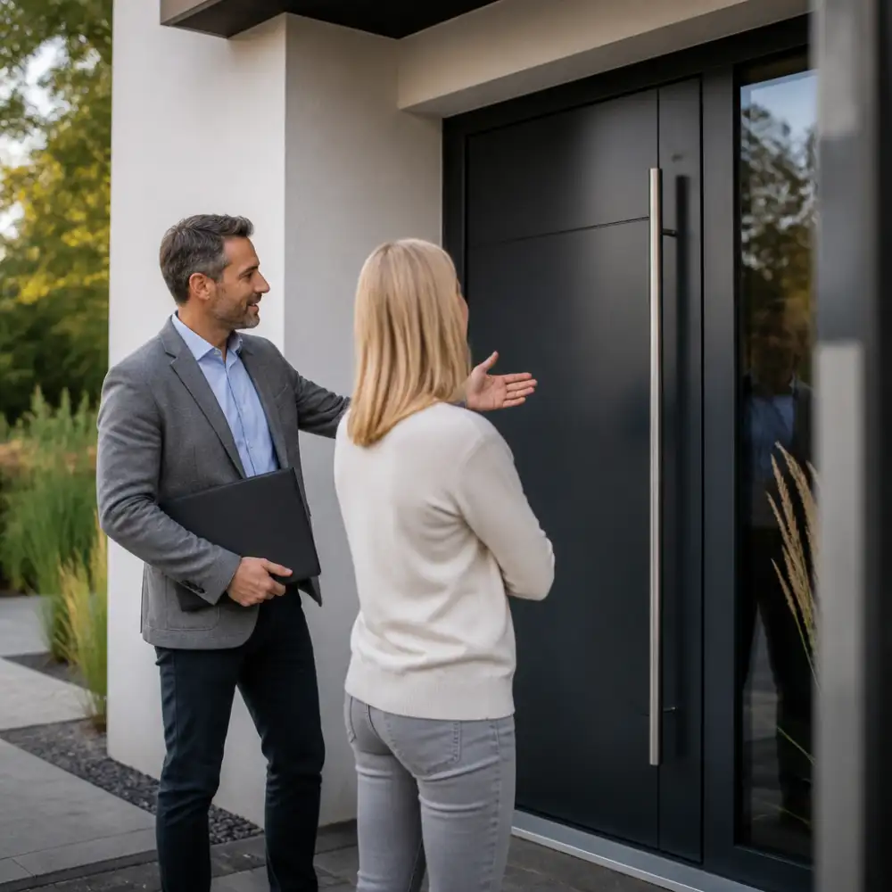 hliníkové vchodové dveře